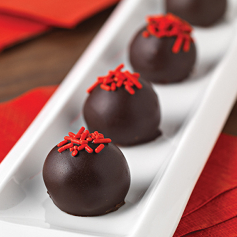 Boules de biscuits OREO « velours rouge »