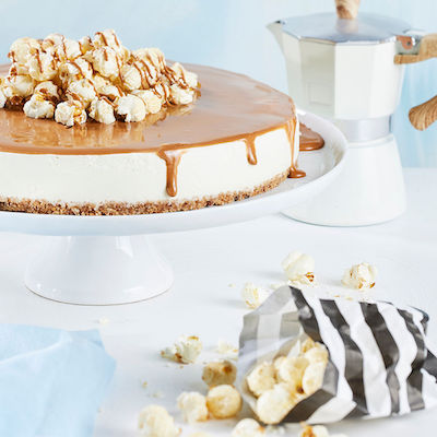 Sweet & Salty Popcorn-Cheesecake