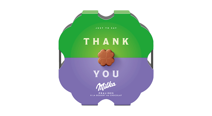 Milka Thank You bonboniéra, kakaová náplň 44g
