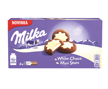 Milka White Choco Mini Stars 150 G