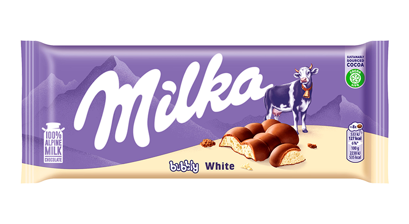 Milka Bubbly White 95g