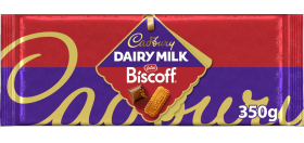 Cadbury Dairy Milk Lotus Biscoff Chocolate Bar 350g