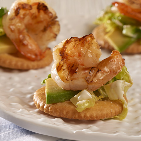 Avocado & Grilled Shrimp Toppers