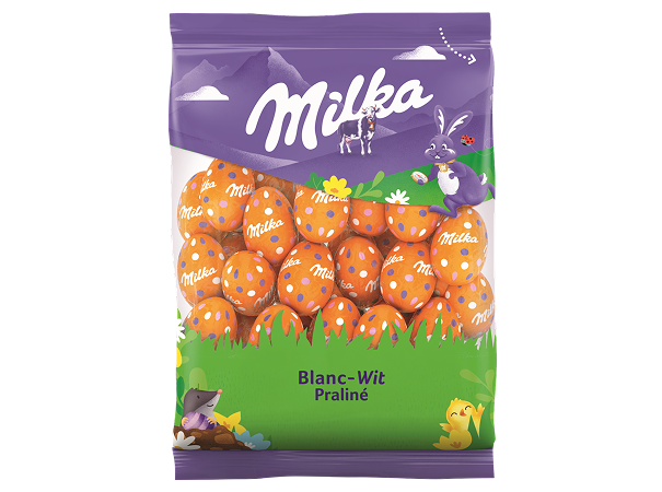Milka Petits Œufs Blanc Praliné 350g