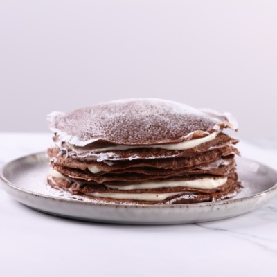 Chocolate Crepe Cake with Philadelphia® and OREO® Crumb