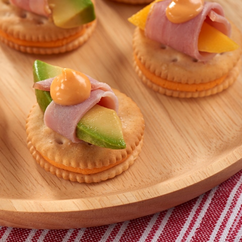 RITZ Cheese and Ham Mini Sandwiches