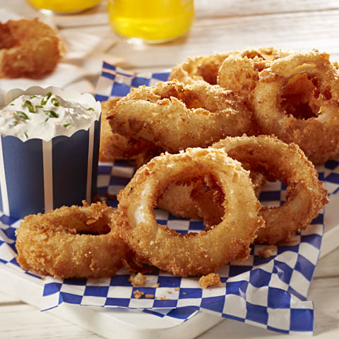 RITZ Onion Rings with Horseradish Cream Sauce