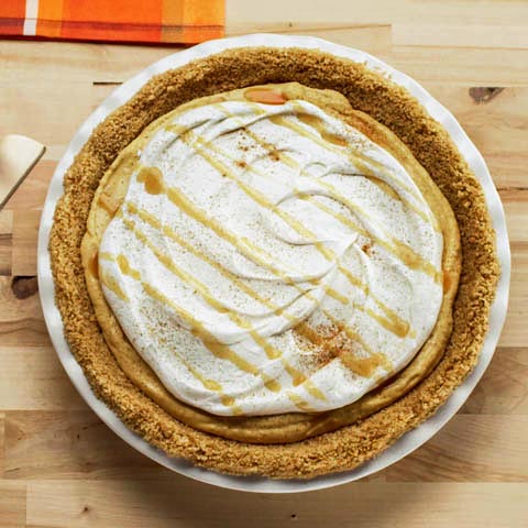 Pumpkin-Caramel Cream Pie