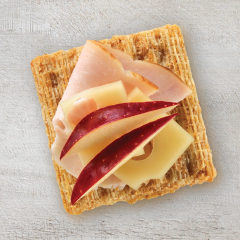 Bouchées TRISCUIT à la dinde, aux pommes et au fromage suisse