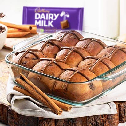 ROTI BUN HOT CROSS COKLAT