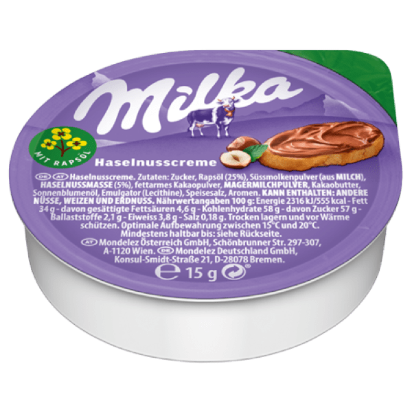 Milka Haselnusscreme 15&nbsp;g