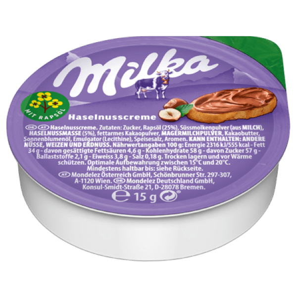 Milka Haselnusscreme 15 g