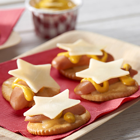 RITZ Cheesy Hot Dog Star Toppers
