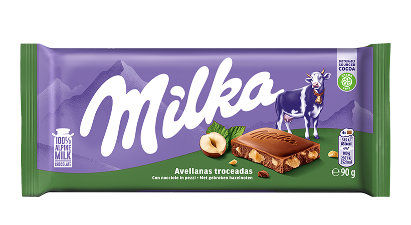 Milka Nocciole Spezzate 90g