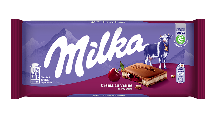Milka Cremă cu Vișine 100g