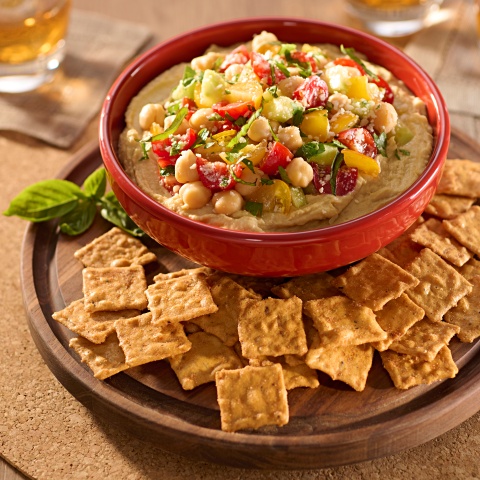 Chickpea Bruschetta Hummus Dip