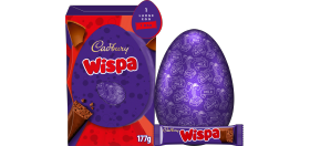 Cadbury Large chocolate Easter Egg with a Wispa bar, 177g