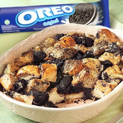 OREO COOKIE BREAD PUDDING