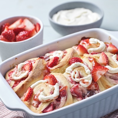 Erdbeer-Cheesecake-Schnecken