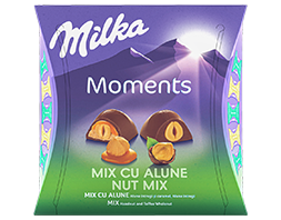 Milka Moments Mix Cu Alune 169G