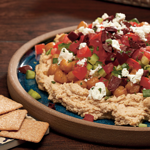 Layered Roasted Chickpea Dip with WHEAT THINS