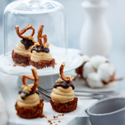 Bouchées de cheesecake aux bretzels