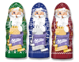 Milka Weihnachtsmann Alpenmilch Design Edition 90g