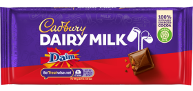 Cadbury Dairy Milk Daim Chocolate Bar 120G