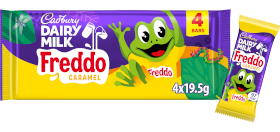Cadbury Dairy Milk Freddo Caramel Chocolate Bar 4 Pack Multipack 78G