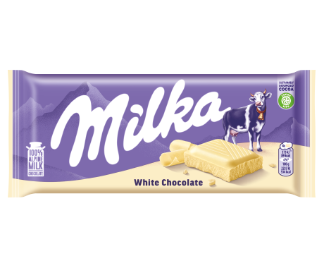 Milka White Chocolate 100G