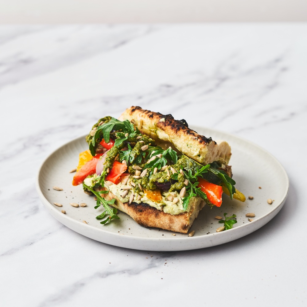 Chargrilled Mediterranean Vegetable & Pesto Panozzo With Philadelphia®